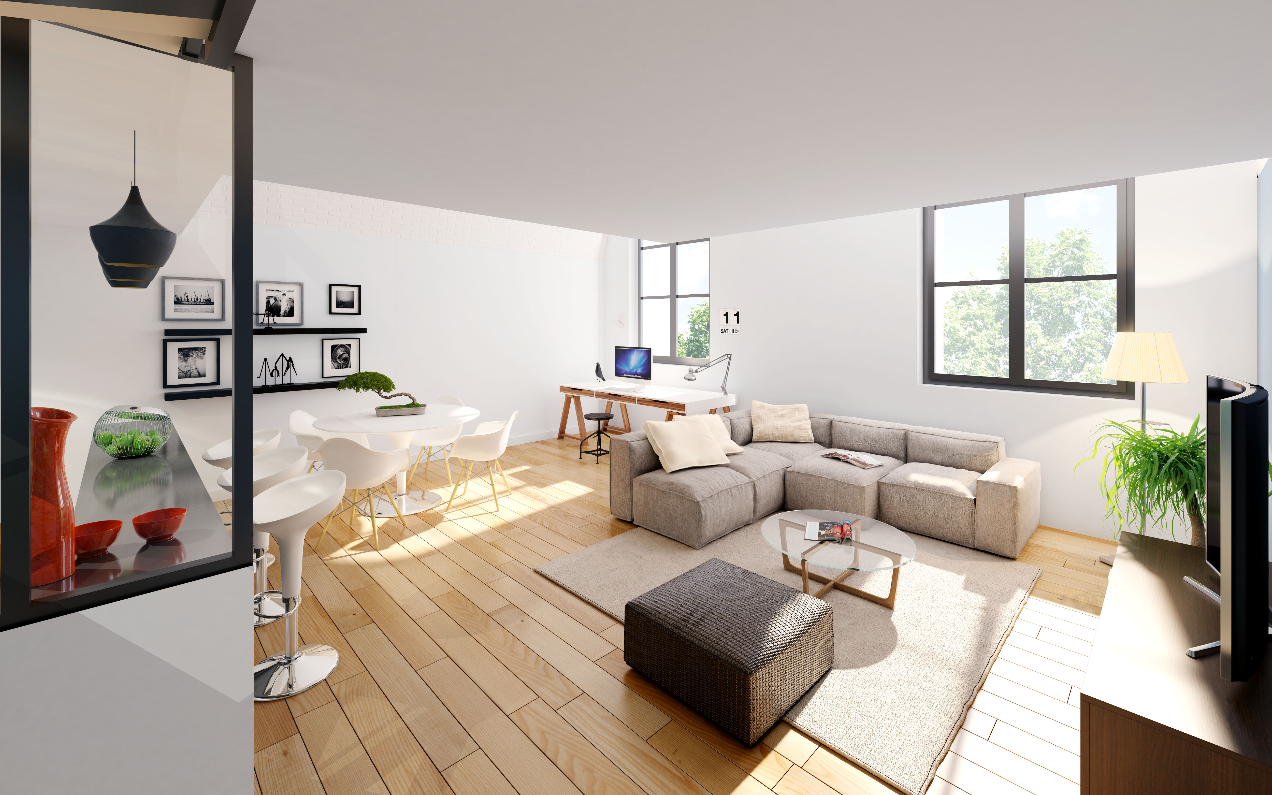 Vue intÃ©rieure appartement