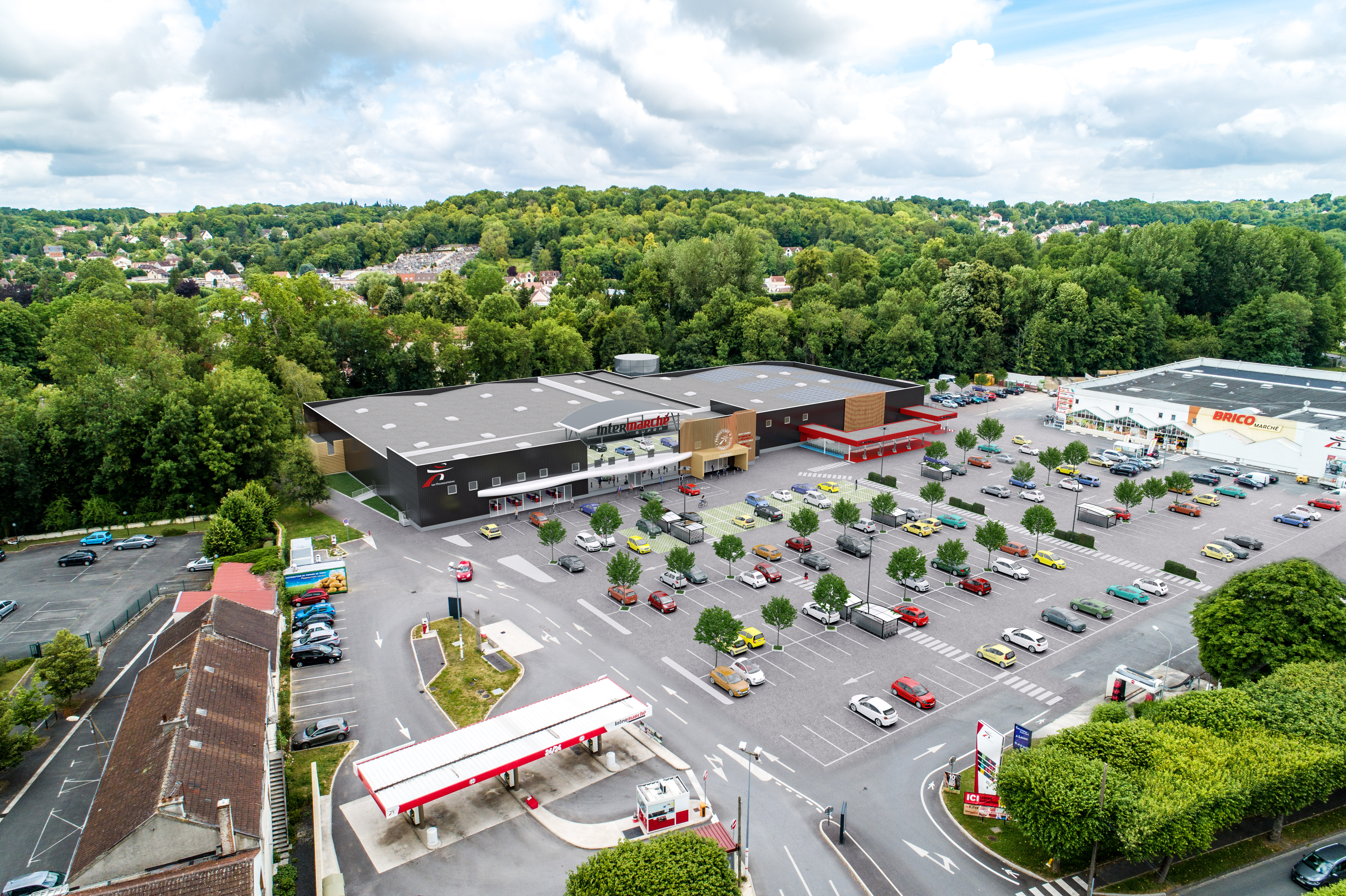 Vue aérienne du projet